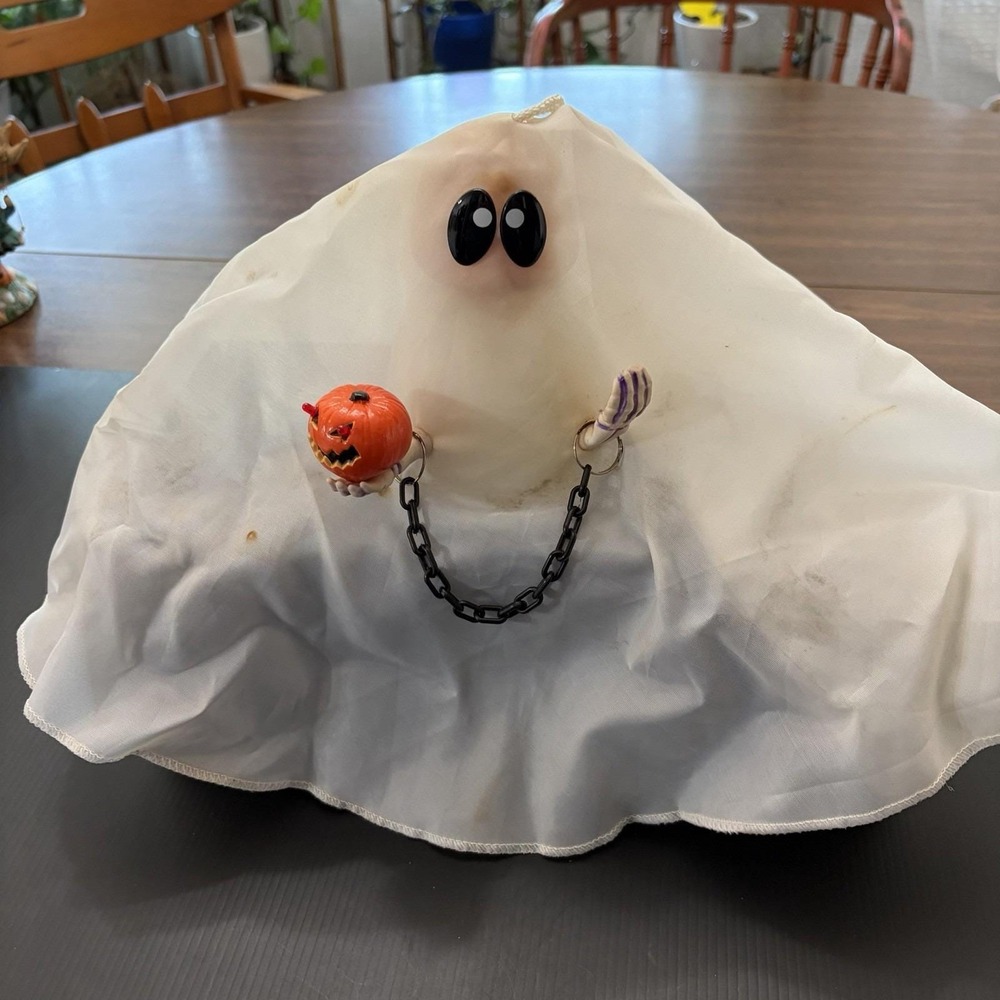 Vintage 1995 Trendmasters Ghost, Non-Working, Pumpkin Head